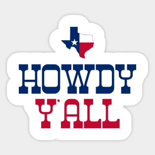 Howdy Yall Texas Cowboy #6 Sticker